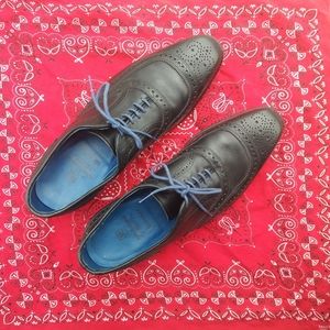 Allen Edmonds University wingtip oxford shoes.